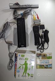 Nintendo Wii Nera + Controller e 4 Giochi 