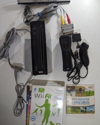 Nintendo Wii Nera + Controller e 4 Giochi 