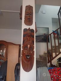 maschere in legno 