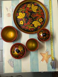 Set Tradizionale Russo "Khokhloma" – Artigianato