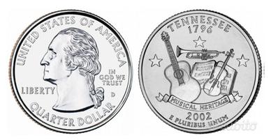 moneta 1/4 di dollaro commemorativa 