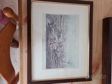 Stampa scena di caccia