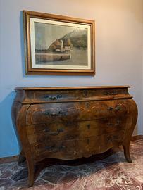 Cassettone intarsiato ‘900