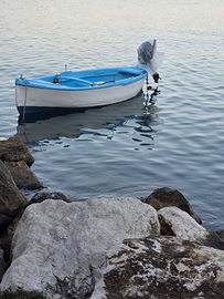 Gozzo con motore fuoribordo mercury 4 CV 4 tempi