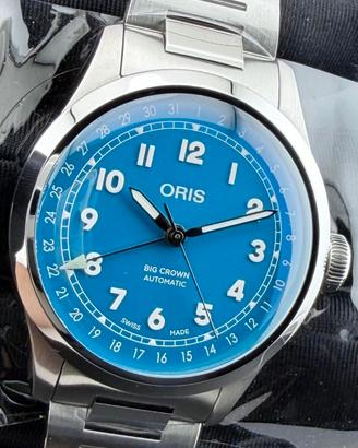 Oris Big Crown Pointer Date turchese - Nuovo