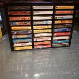 CONTENITORI LEGNO PORTA MUSICASSETTE