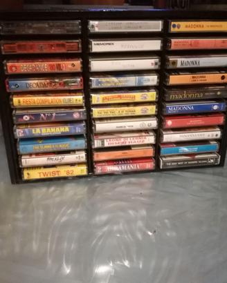 CONTENITORI LEGNO PORTA MUSICASSETTE