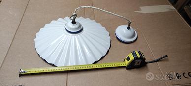 kit applique e lampadario in ceramica