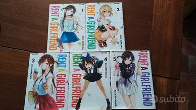 Rent a Girlfriend volumi 1-5 J-Pop manga italiano