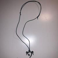 Collana con ciondolo drago in acciaio