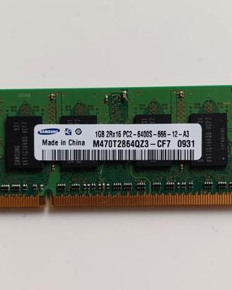 RAM 1GB DDR2 PC2-6400 800 MHz Samsung
