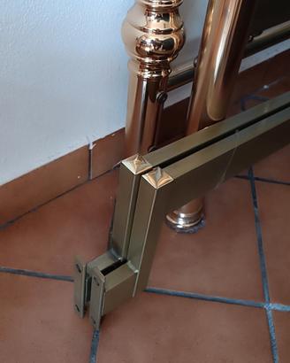 Giroletto matrimoniale 160x190 ottone lucido