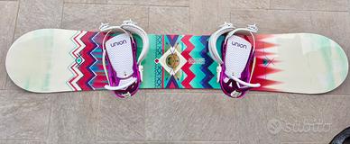 Tavola da snowboard Salomon + attacchi
