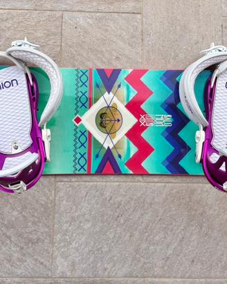 Tavola da snowboard Salomon + attacchi