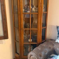 Vetrinetta angolare in legno