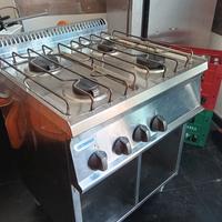 Cucina a gas 4 fuochi Tecnoinox