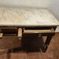 TAVOLO PER IMPASTARE  CON PIANO IN MARMO CM 125X70