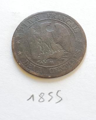 2 Centesimi 1855 Napoleone III Marseille