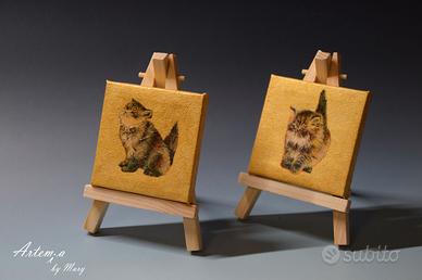 Mini quadri con cavalletto