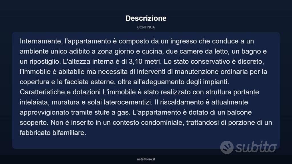 Appartamento – Sassano, Silla - Altro