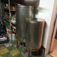 botti per vino in acciaio inox