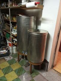botti per vino in acciaio inox