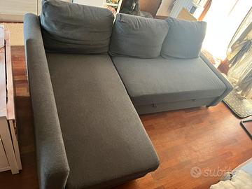Divano letto angolare ikea friheten grigio scuro