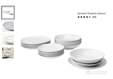 Set piatti da 18 pezzi IKEA - Nuovi