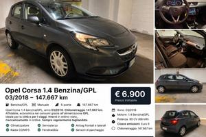 Opel Corsa 1.4 Benzina/GPL Euro 6