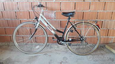 Bicicletta con cambio e ruote scorrevoli revisiona