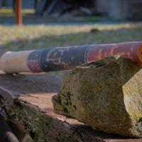 Didgeridoo artigianale tonalità Do in sequoia 