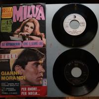 Lotto 5 dischi 45 giri anni 60 anni 70 vinili