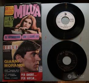 Lotto 5 dischi 45 giri anni 60 anni 70 vinili