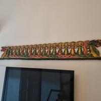 Pannello legno balinese drago da parete lungo