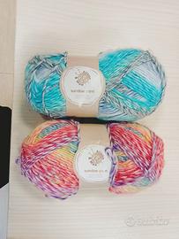 Gr 400  - 2 gomitoli multicolore