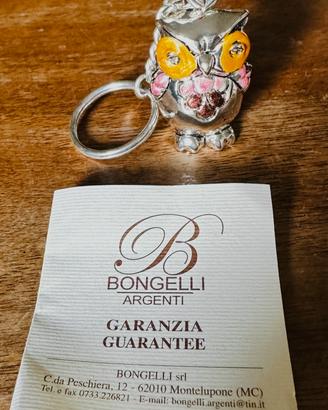 Portachiavi con Gufo Bongelli Argenti