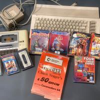 Commodore 64 con vari giochi