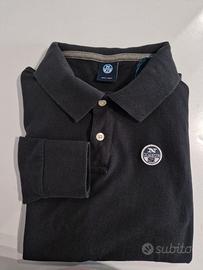 Polo Uomo North Sails Nera Manica Lunga tg. M