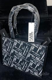 Borsa donna Karl Lagerfeld K/Fonts Tote B&N