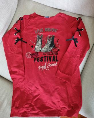 Abito corto in Felpa