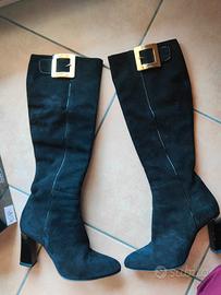 Stivali neri al ginocchio Sebastian Milano 