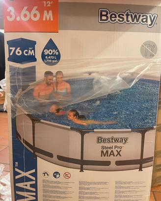 Piscina 3,66mt Bestway Steel Pro Max