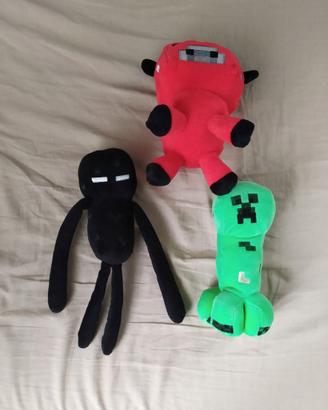 Minecraft peluches alti 20 cm circa