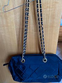 Borsa in tessuto blu