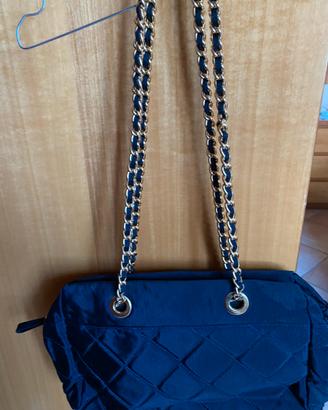 Borsa in tessuto blu
