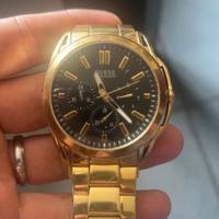 Orologio guess uomo dorato