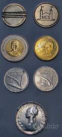 Monete collezione 500 Lire argento e gettoni rari