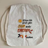 Zaino sacca bianco unisex