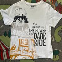 T-shirt bianca Star Wars 7-8 anni