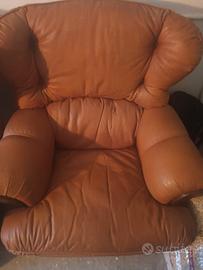 poltrone di pelle vera